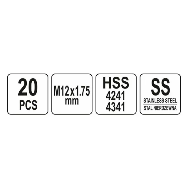 Yato Σετ Επιδιόρθωσης Σπειρωμάτων YT-17635 3
