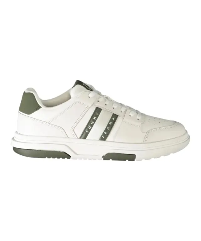 Tommy Hilfiger - Ανδρικά Sneakers The Brooklyn Leather EM0EM01521-M00 Λευκό/Πράσινο