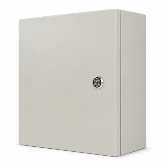 Metal box IP66, 600*500*200mm, 1.2mm CR steel, Mounting plate*2.0mm GI