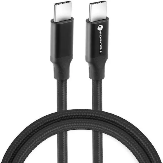 FORCELL F-ENERGY C357 cable Type C to Type C QC4.0 PD 5A 100W Gradient 1 m black