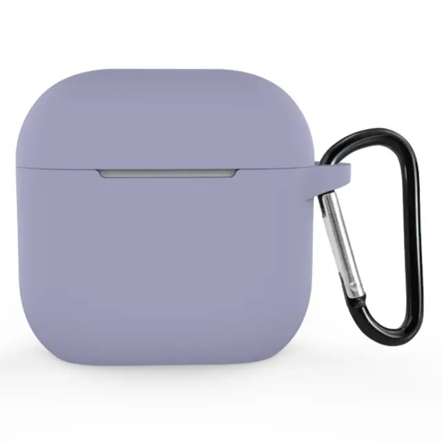 Προστατευτική Θήκη με Μπρελόκ για AirPods 4/5- Grey Blue OEM