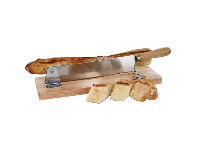 Ξύλινη Επιφάνεια Κοπής Cook Concept με Ενσωματωμένο Μαχαίρι για Ψωμί, 37.5 x 9.6 x 7 cm KD3159 3