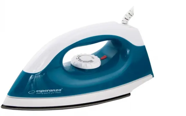 Esperanza TRAVEL IRON SMOOTHER Dry iron Non-stick soleplate 1200 W Blue - White