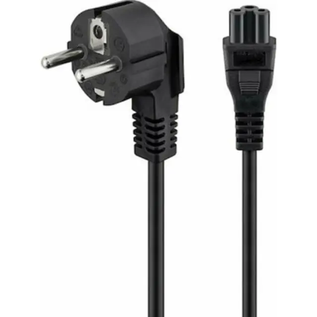 POWERTECH καλώδιο τροφοδοσίας CAB-P028, 3x 0.50mm, 1.5m, μαύρο