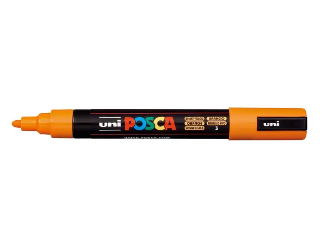 Μαρκαδόροι Σχεδίου Uni Posca PC-5M Warm Medium με πάχος μύτης 1.8-2.5mm - 8 τεμάχιαPC-5M 8P SET WARM COLOR 2