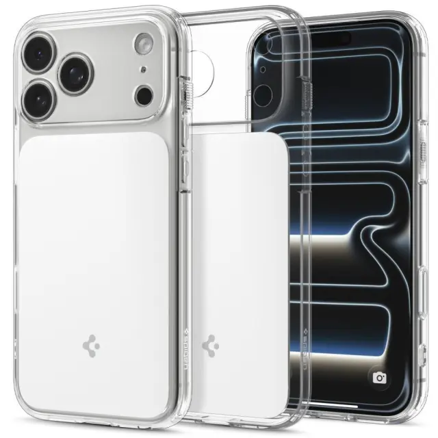 Spigen Ultra Hybrid T MagSafe, glossy white - iPhone 18 Pro/17 Pro