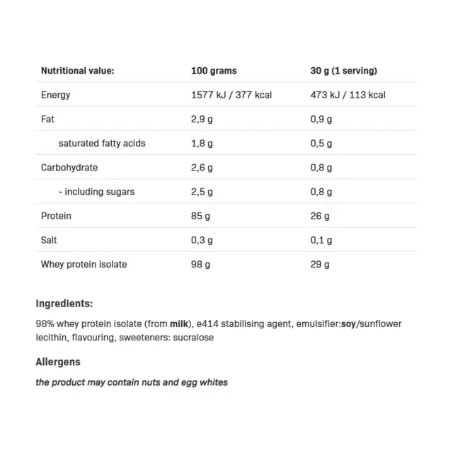 ALLNUTRITION Isolate Protein Chocolate Cookie, 908 g 2