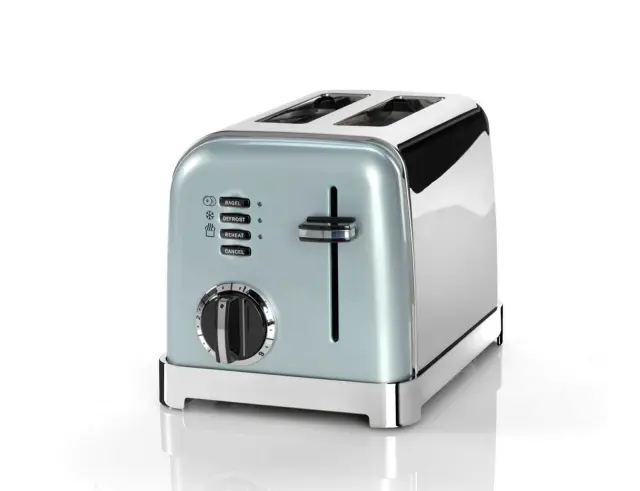 Φρυγανιέρα Cuisinart CPT160GE με ισχύ 900W και χωρητικότητα 2 φέτες ψωμιού - GreenCPT160GE 2