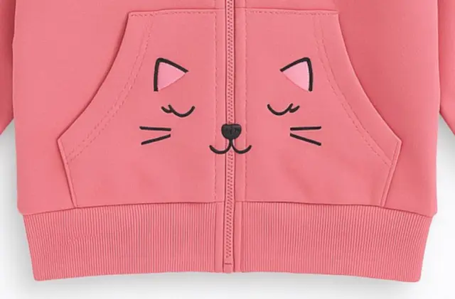 Ζακέτα με Κουκούλα Better with a Cat Venere Pink 8020618 - 12 M (80cm) 3