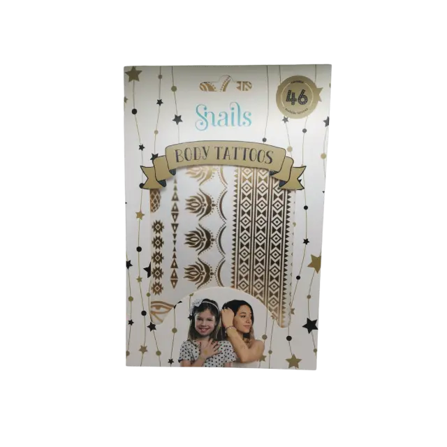 Snails Body Metallic Tattoos Παιδικά Τατουάζ 46τμχ