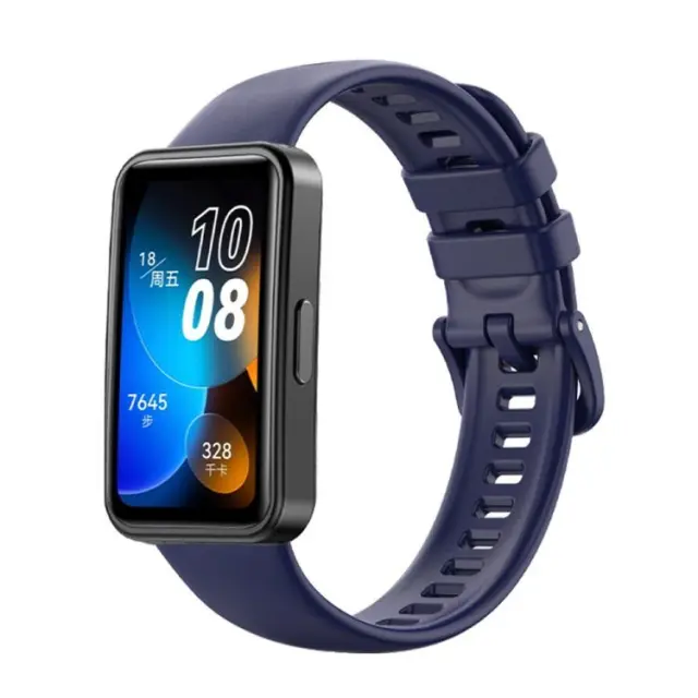 Ανταλλακτικό Λουράκι Σιλικόνης για Huawei Band 8 / 9 / 10 - Dark Blue OEM