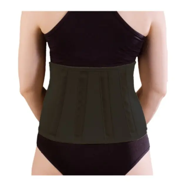 Anatomic Help 3043 Ζώνη Mέσης με 4 Mπαλένες Χρώμα μαύρο Μέγεθος M Ύψος 22cm