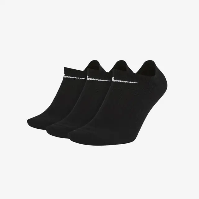 Κάλτσες Nike Everyday Lightweight No-Show 3 Ζεύγη SX7678-010 Μαύρο - 34-38
