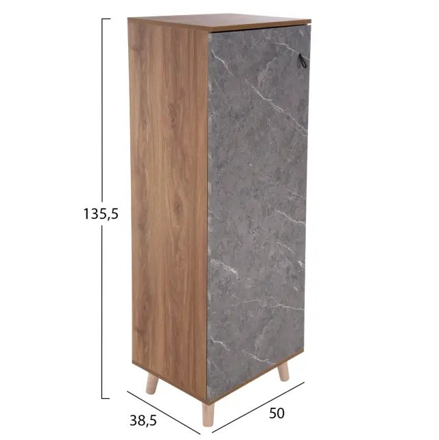 ΠΑΠΟΥΤΣΟΘΗΚΗ-ΝΤΟΥΛΑΠΙ FB98954.12 ΜΕΛΑΜΙΝΗ SONAMA-STONE TEXTURE 50Χ38Χ135Yεκ. 2