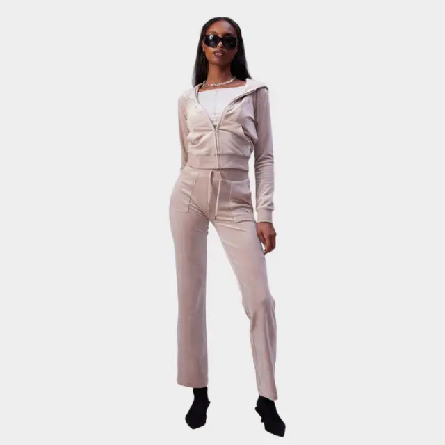 Παντελόνι Juicy Couture Velour JCAP180-379 Μπεζ - L 2