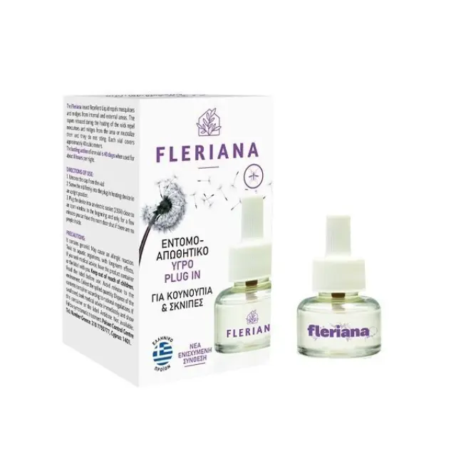Fleriana Εντομοαπωθητικό Χώρου Φυσικής Προέλευσης με Γερανιόλη – Υγρό ή Πλακίδιο 30ml