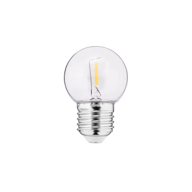 LED Bulb 1W E27 G45 240V 50Lm 2700K PC clear FILAMENT