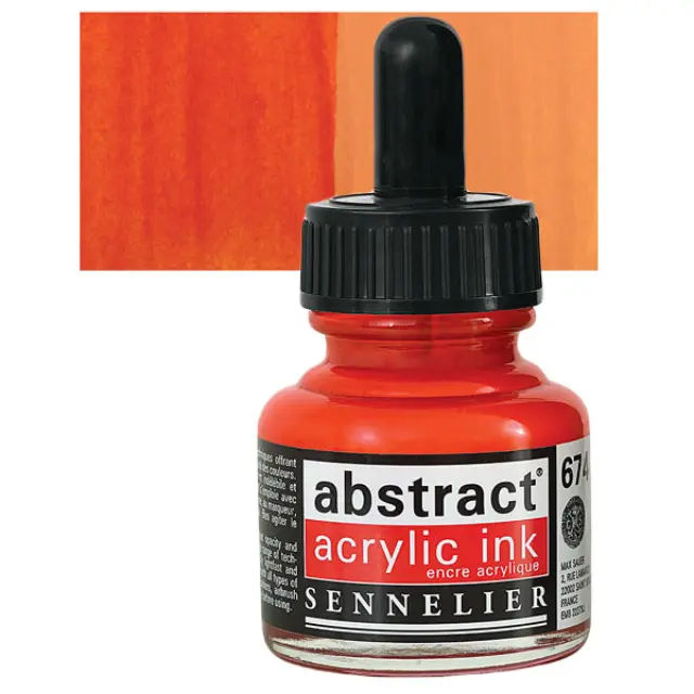 Sennelier Abstract Ακρυλικό Μελάνι 674 Vermilion - 30ml