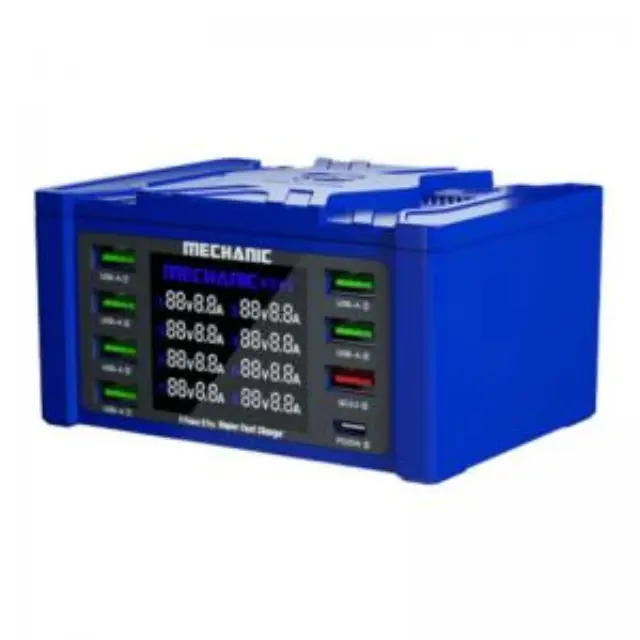 Πολυφορτιστής Πάγκου Service Μechanic V-Power 8PRO με 8 Θύρες USB 110W N62816 3