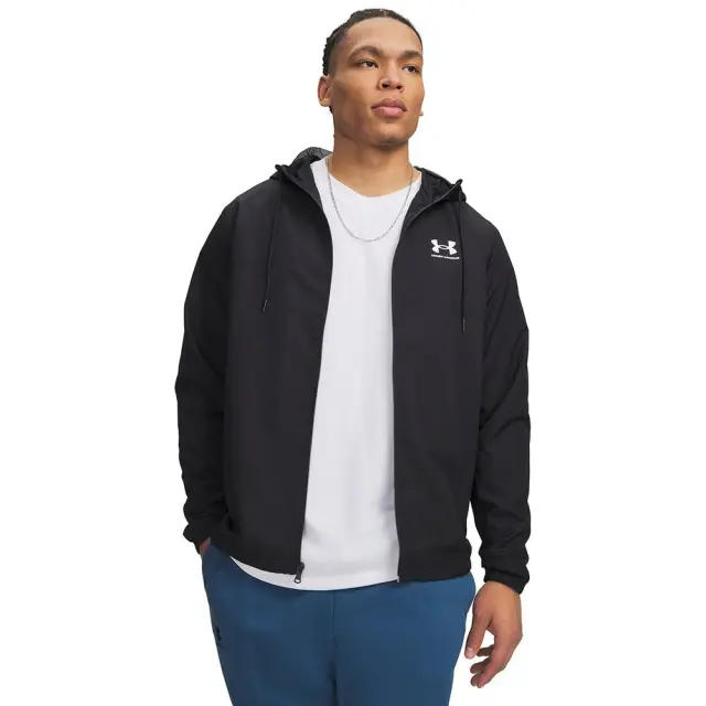 Under Armour Rival Woven Windbreaker (1390149-001) - Μαύρο - M