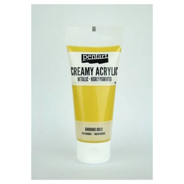 Χρώμα ακρυλικό Creamy 60ml Pentart - Metallic Antique Gold