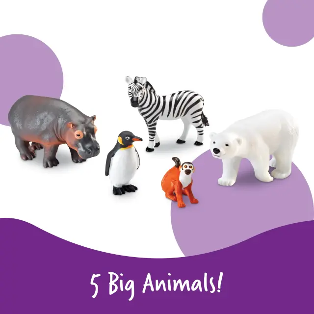 Learning Resources Jumbo Zoo Animals (18+ μηνών) LER0788 3