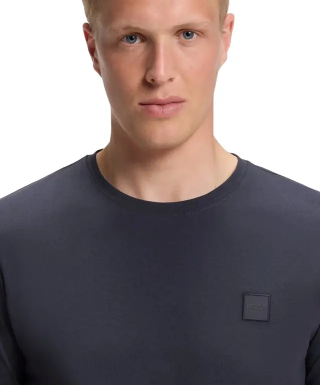 Hugo Boss - Ανδρικό T-shirt Tales Regular Fit 50508584-406 Μπλε 3