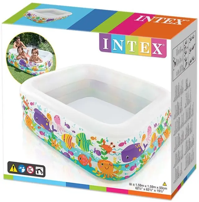 Intex Sea Aquarium Pool (57471NP).Μικρή Πισίνα Ενυδρειό - 159x159x50εκ 3+ Χρ. 2