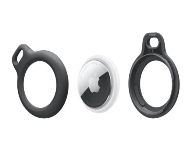 Tech-protect Rough Apple AirTag Black 2