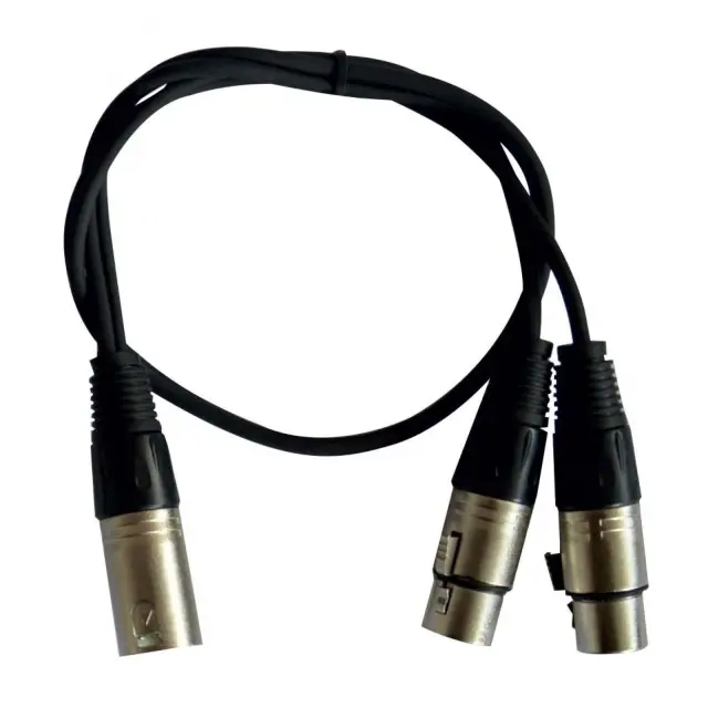 HILEC CL-29/0.6 ΚΑΛΩΔΙΟ ΗΧΟΥ 1x αρσ. XLR / 2x θηλ. XLR ΜΗΚΟΥΣ 0.6m