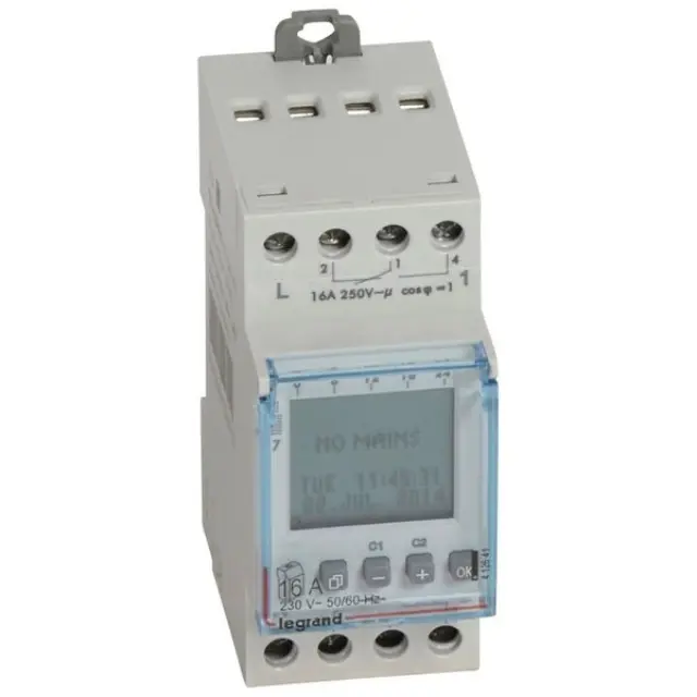 Programmable time switch digital display 2S