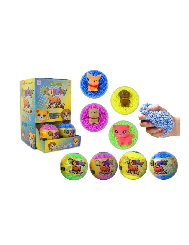 Gama Brands Crunchy Pets Surprise Μπάλα Έκπληξη Με Ζωάκι - 4 Χρώματα 13826813