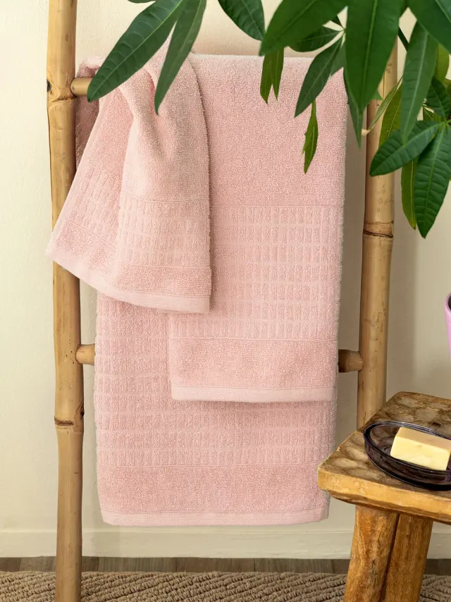 Πετσέτα 70x140 Λουτρού 500gsm Palamaiki Roll 100% βαμβακερό- Blush