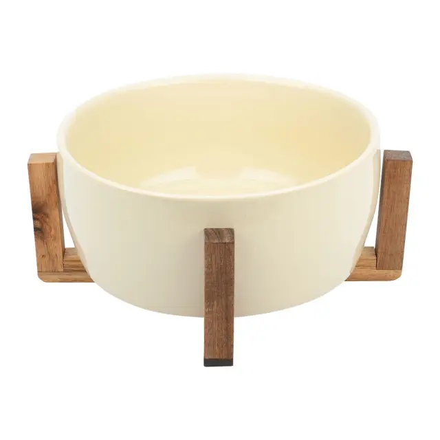 ESTIA ΣΑΛΑΤΙΕΡΑ ALLURE 28cm ΜΕ ΒΑΣΗ IVORY