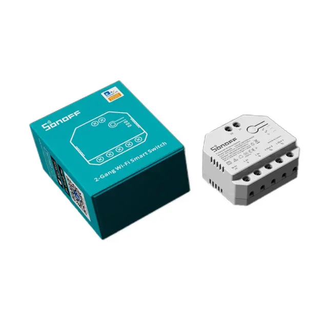 Sonoff Έξυπνος Ενδιάμεσος Διακόπτης WiFi Dual R3 (Λευκό) 2