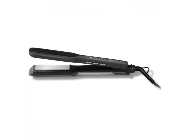 Ισιωτική Πρέσα Μαλλιών Singer Muse HS 9130 STEAM με κεραμικές πλάκες, τεχνολογία ατμού, ισχύ 56W και μέγιστη θερμοκρασία 230°C - ΑνθρακίHS 9130 2