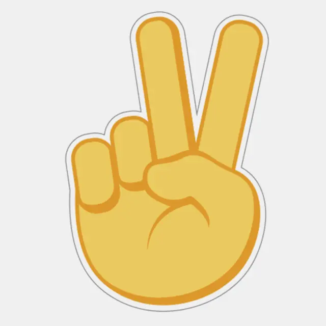 Crocs Jibbitz Peace Hand Sign 10007207 - One Size