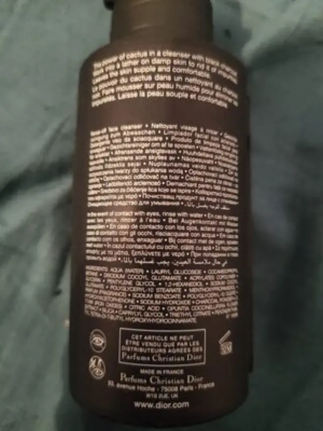 Sauvage The Cleanser Face Cleanser - Black Charcoal and Cactus 125ml 2
