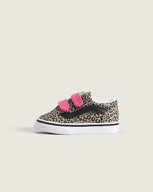 Βρεφικό Παπούτσι για Κορίτσι Vans Old Skool V Leopard Pop Incense/Pink Velvet (Μεγέθη 20-26) ΠΟΛΥΧΡΩΜΟ 2