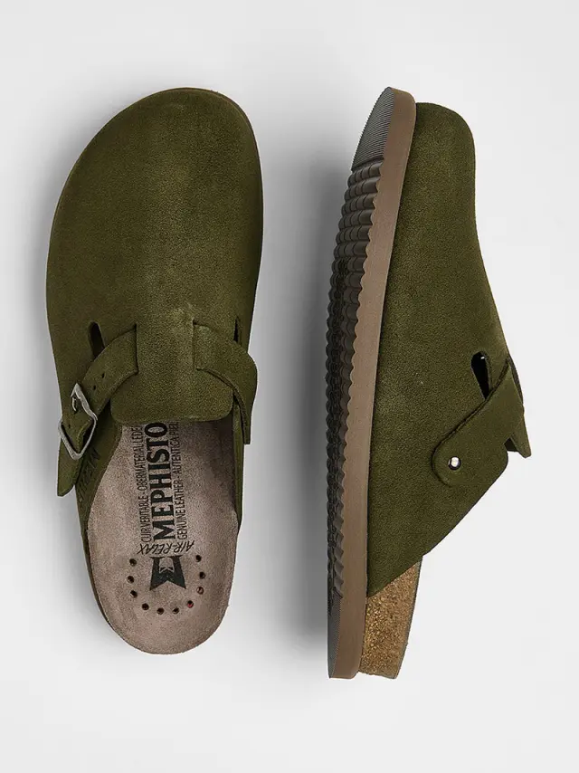 Mephisto Σαμπώ Unisex δέρμα Nubuck Πράσινο MEP/NATHAN LODEN 3