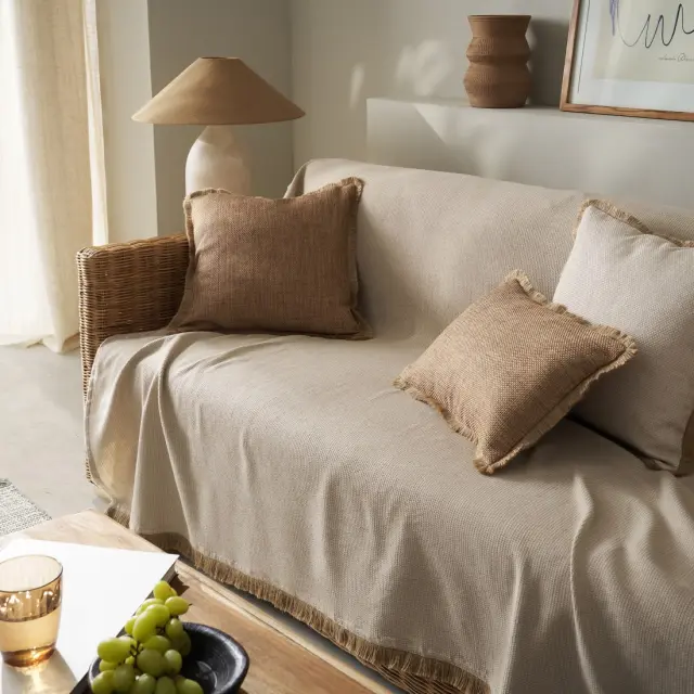 Ριχτάρι Τριθέσιου Gofis Home Odessa Hemp Beige 20-07-533-3/06 180x310 3