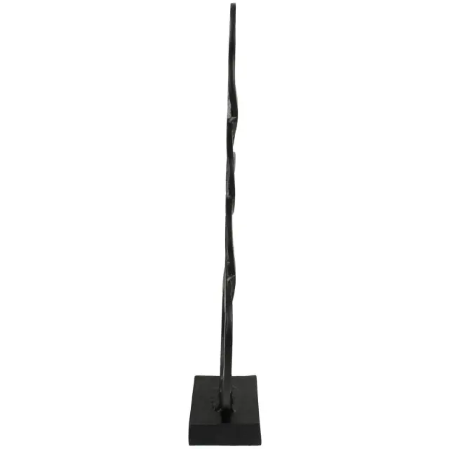 Διακοσμητικό Κύκλοι Μαύρο Αλουμίνιο 18x11.5x50cm 2