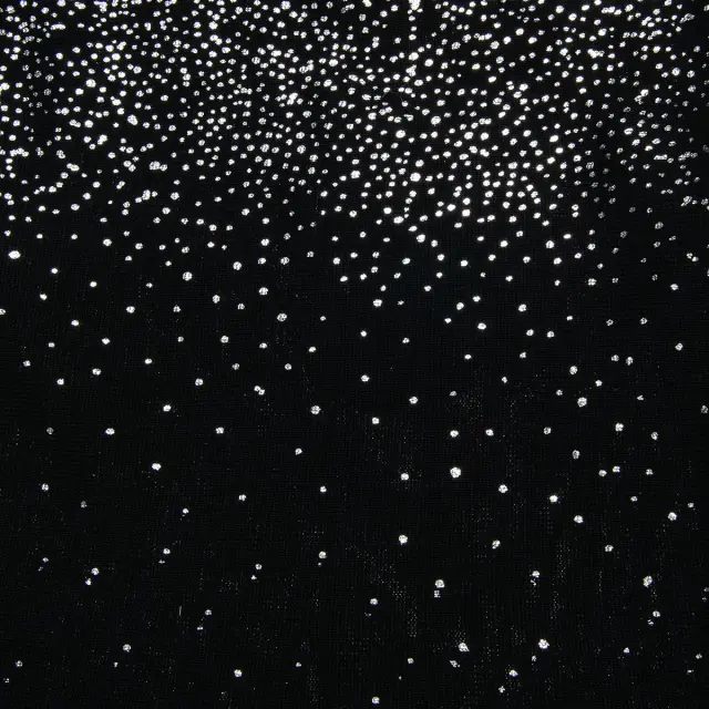 Φόρεμα πλεκτό με glitter τύπωμα 2