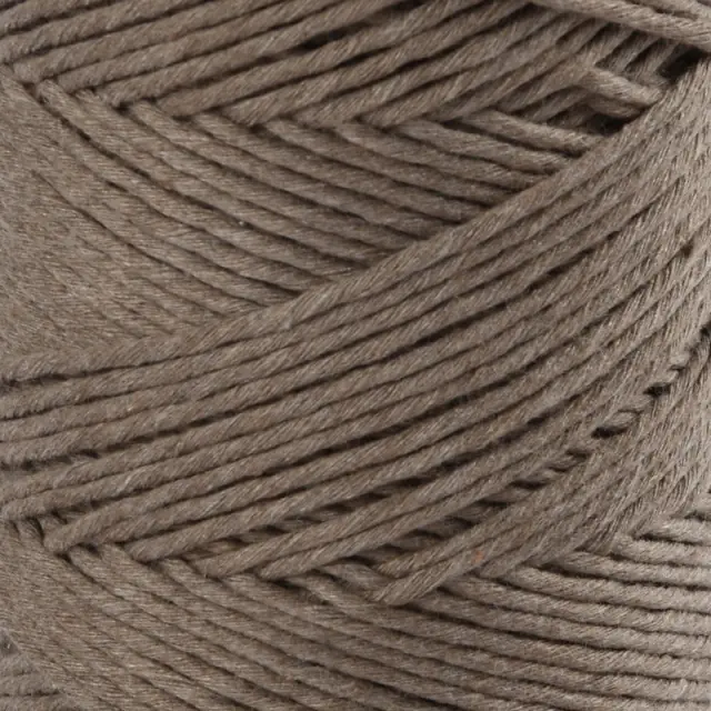 Κορδόνι μακραμέ ανοιχτό καφέ, 198m/2mm 2