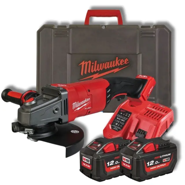 Milwaukee 4933478783 - Γωνιακός Τροχός Μπαταρίας 230mm M18 ONEFLAG230XPDB-122C MW με Kitbox Μεταφοράς, Φορτιστή + 2 Μπαταρίες 12.0Ah (2×12.0Ah)