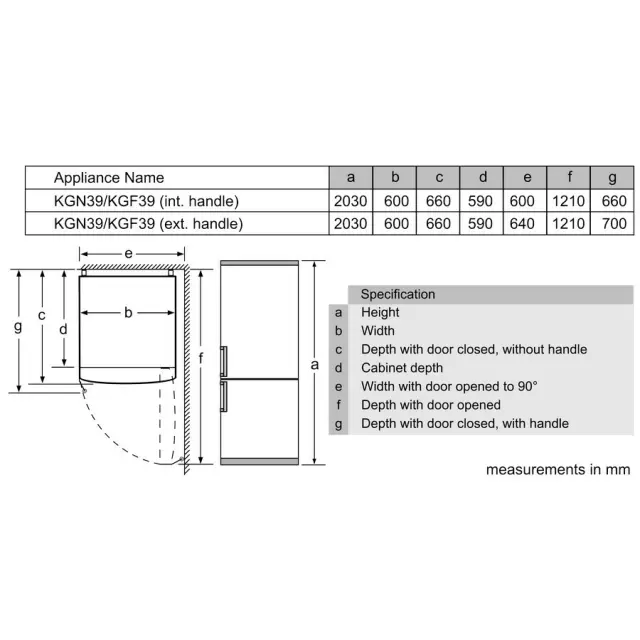 Bosch Ψυγειοκαταψύκτης 368lt Total NoFrost Υ201xΠ60xΒ66εκ. Ασημί KGN39VIDB 2