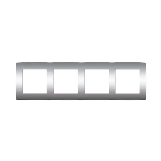PRIME ΠΛΑΙΣΙΟ 4 ΘΕΣΕΩΝ MAT ΑΛΟΥΜΙΝΙΟ IP20 / 1000119303