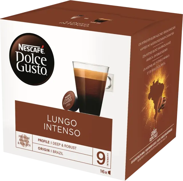 Nescafe Lungo Intenso Κάψουλες Dolce Gusto 16τμχ