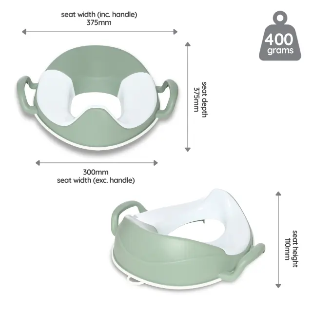 MYCARRYPOTTY My Little Trainer Seat - Εκπαιδευτικό καθισματάκι/ Πράσινο παστέλ 3