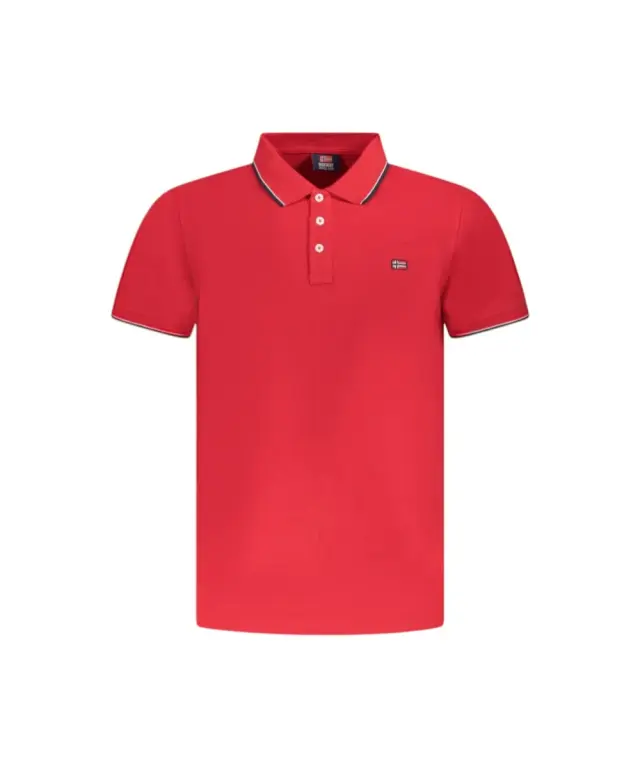 Norway Nautical School - Ανδρικό T-shirt Κοντομάνικο Polo 838862-BITTER Κόκκινο